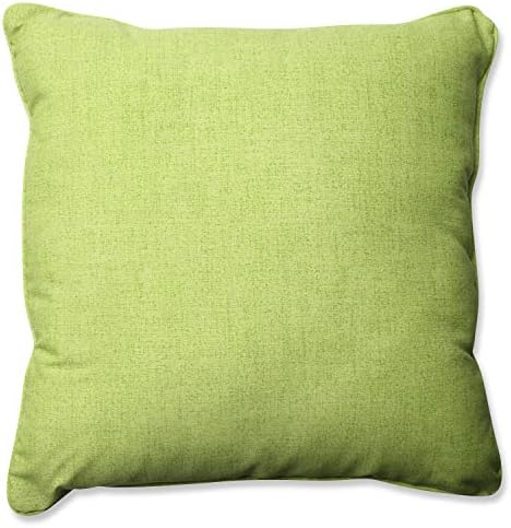 Pillow Perfect Pompeii Solid Indoor/Outdoor Floor Pillow Plush Fill, Weather and Fade Resistant, Floor - 25" x 25", Green, by PillowPerfect