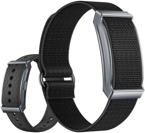 Yihou Smart Fitness Tracker for Women & Men Ultra-Thin Minimalist Smart Band with 24/7 Heart Rate Monitor Sleep Tracker 100+ Sports Modes IP67 Waterproof Call & App Alerts Nylon & Silicone Bands by Yihou