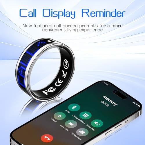 Smart Ring Fitness & Health Tracker with Display Screen for Men Women - Image 2