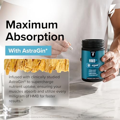 InnoSupps HMB+, 1500mg HMB Supplement, 50mg Astragin, 120 Servings - Image 4