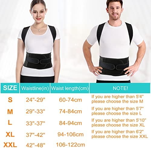 Posture Corrector for Men and Women,Adjustable Back Brace for Upper and Lower Back Pain Relief - Improve and Neck,Shoulder,Back Relieve M(29"-33") - Image 7
