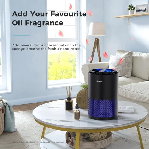 AROEVE Air Purifiers for Bedroom with Sleep Mode Speed Control-MK01A(Black) - Image 5