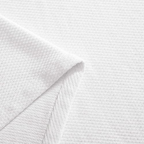 Tommy Hilfiger - Queen Cotton Blanket, Textured Pique Weave Bedding, Medium Weight Soft Blanket, Anti-Pilling & Fade Resistant, Ideal for Layering, Oeko-TEX Certified (White) - Image 6
