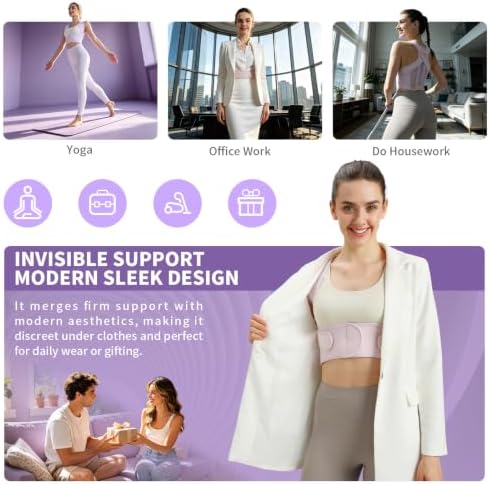 NLNYCT Posture Corrector for Women, Back Brace Posture Corrector, Purple S - Image 6