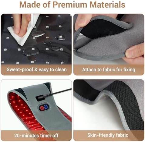 Comfytemp Red Light Belt with 126 LEDs, 660nm & 850nm, 22W(Corded) - Image 5