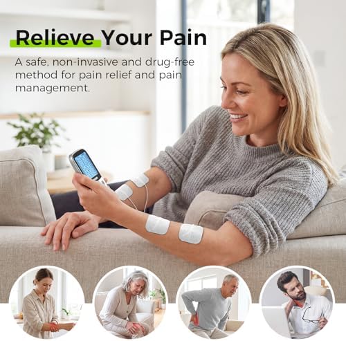 AUVON 24 Modes Dual Channel TENS Unit Muscle Stimulator for Pain Relief - Image 2