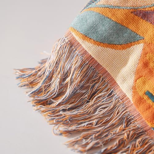 Boho Throw Blanket for Bed 90”x108”, 100% Cotton Blanket for Couch Sofa - Image 7