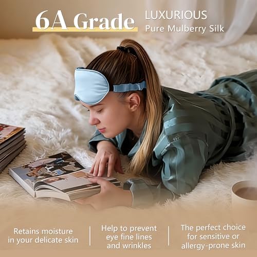 ZIMASILK Adjustable 22 Momme 100% Pure Mulberry Silk Sleep Mask - Image 4