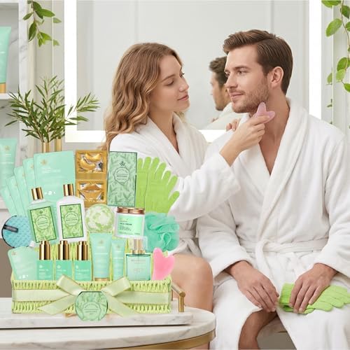 Gifts for Women & Men, 32 Pcs Tea Tree Self-Care Spa Gift Basket for Women - Image 5