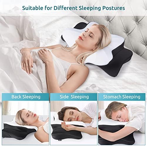 DONAMA Cervical Pillow for Neck Pain, Ergonomic Memory Foam Contour Pillow - Image 4