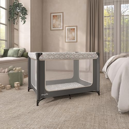Dream On Me Zodiak Portable Playard, Compact for Travel, Carry Bag, Gray - Image 6