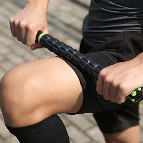 Idson Muscle Roller Stick for Athletes- Body Massage Sticks Tools Massager for Relief Muscle Soreness,Cramping and Tightness,Help Legs and Back Recovery,Black Green - Image 5