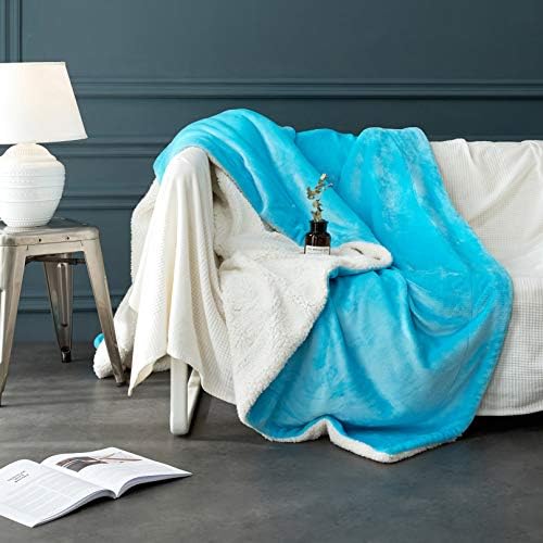 LBRO2M Sherpa Fleece Bed Blanket Super Soft Plush Warm Throw Twin 65"X90" - Image 3
