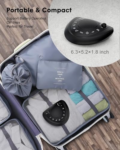 Mesqool Portable White Noise Machine with 24 Soothing Sounds for Sleep - Image 6