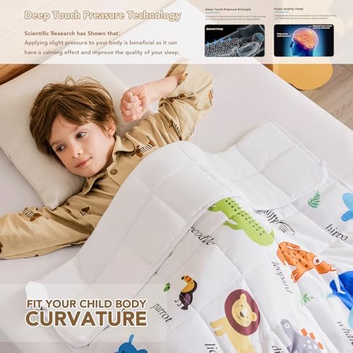 Topcee Weighted Blanket (5 lbs, 36" x 48") Cooling Throw Heavy Blanket for Sleeping Apply to 40-60 lbs, Soft Thick Breathable Blanket with Glass Bead, Easy Care - Image 2