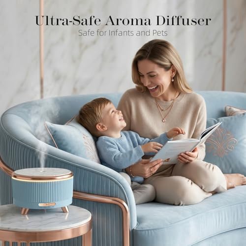 500ml Essential Oil Diffuser, Ultrasonic Aromatherapy Humidifier - Image 5