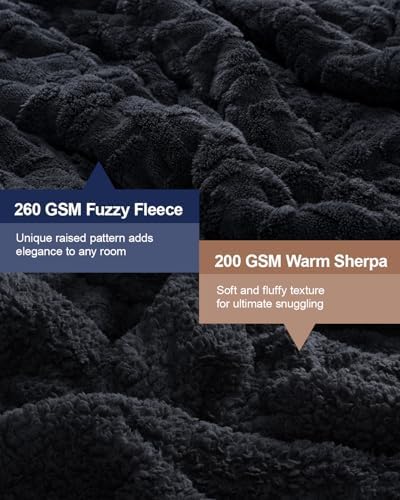 Ultra Soft Sherpa Weighted Blanket for Adults, 60"x80" 15lbs Heavy Blankets - Image 3