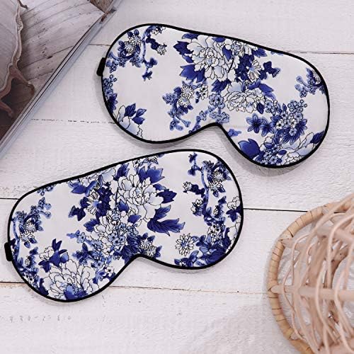 MAXFEEL Feel 100% Pure Silk Eye Mask - Sleep Eye Cover in Floral Colors (#39) - Image 3