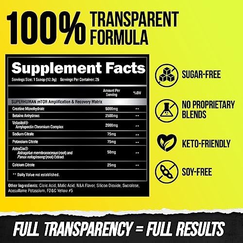 Alpha Lion Superhuman Post Workout Powder, Muscle Builder Drink, Creatine Monohydrate + More for Lean Muscle Growth, Strength & Volume, Supplement for Women & Men (25 Servings, Muscle Marg) - Image 5
