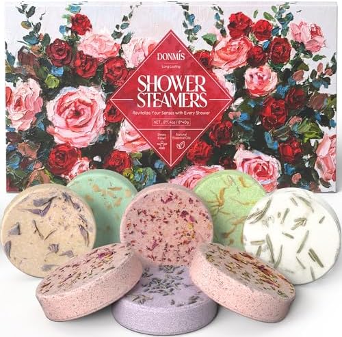 Shower Steamers Aromatherapy Gifts for Women, Relief 8 Pack by DONMIS