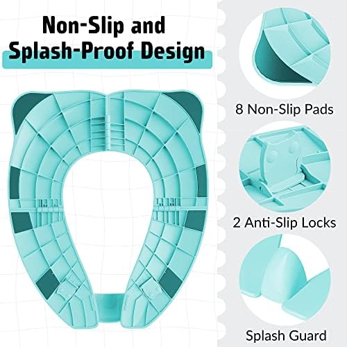 Maliton Foldable Travel Potty Training Seat for Toddlers with Splash Guard - Image 3