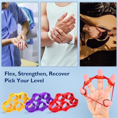 FitBeast Grip Strength Trainer, Finger Exerciser, Forearm Strengthener 9-Piece Kit, Hand Grip Strengthener Targeted Strength, Relief & Recovery - Image 6