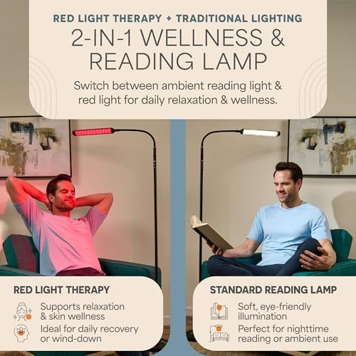 LifePro Lumaglow Red Light Therapy Lamp & Reading Lamp - 108/216 LEDs - Image 4