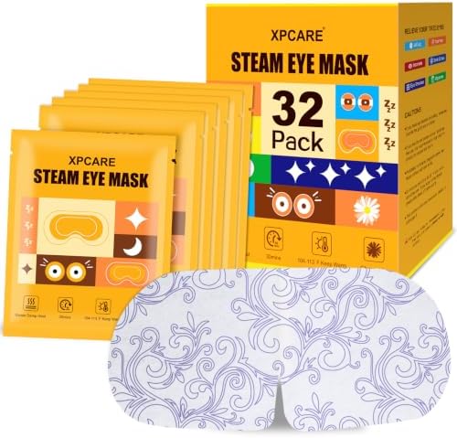 XPCARE 32 Pack Steam Eye Mask Disposable for Dry Eyes Cornea Care-Chamomile by XPCARE