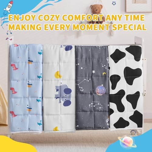anfie Weighted Blanket Kids (36"x48" 5lbs), Weighted Blanket Cooling Blanket for Resting,Throw Size Breathable Blanket with Premium Glass Bead(Space Grey) (Pack of 2) - Image 6
