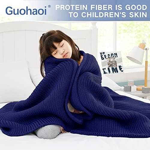 Guohaoi Knitted Weighted Blanket for Adults, 50"x75" 12lbs Full/Queen Size - Image 2