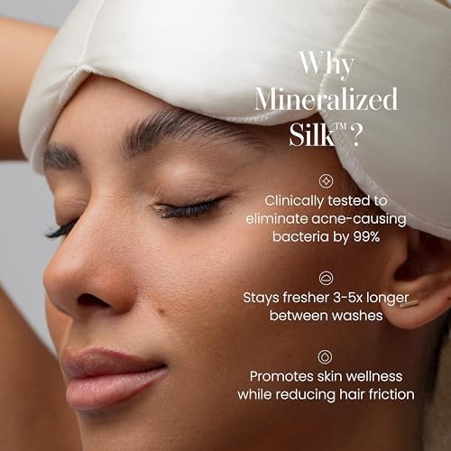nodpod Mineralized Silk Gentle Pressure Sleep Mask, Weighted Eye Mask - Image 3
