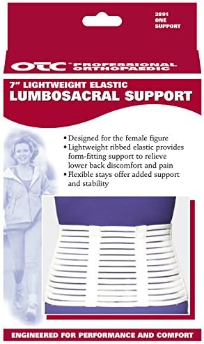 OTC Lumbosacral Support, 7-inch Lower Back, Lightweight Compression, Elastic, Black, 2X-Large - Image 6