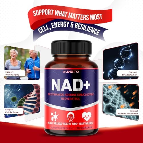 Advanced NAD+ 8-in-1 with Trans-Resveratrol & Quercetin, 90 Capsules - Image 4