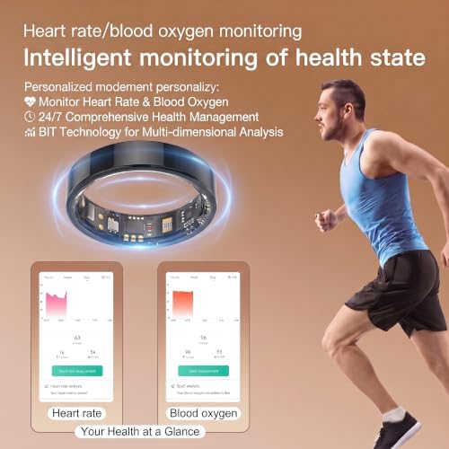 Smart Ring, Wearable Technology for Health and Fitness Tracking，Black：9 - Image 4