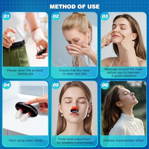 Red Light Therapy for Nose - LED Nasal Device for Sinus Relief & Dry Nose Comfort, USB Rechargeable Light Therapy for Nasal Support, Portable Design for Home, Office, and Travel Use - Image 6