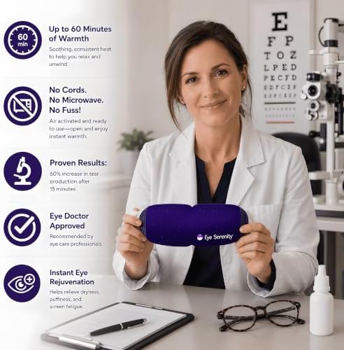 Eye Serenity Steam Eye Mask, Heated Eye Mask Fast Relief for Stye Unscented - Image 4