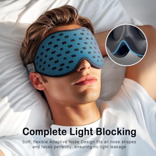 LitBear Breathable Sleep Mask, 3D Eye Mask Sleep for Side Sleeper Women Men - Image 4