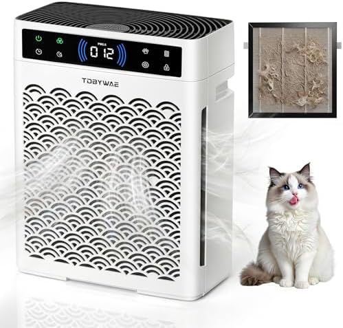 Air Purifiers for Home, Large Room up to 3000 Ft², HEPA Air Purifier for Home Pets with Filter, Air Quality Sensor, Timer, Air Cleaner for Bedroom, Dorm Room, Pet Hair, Office by Clicknow