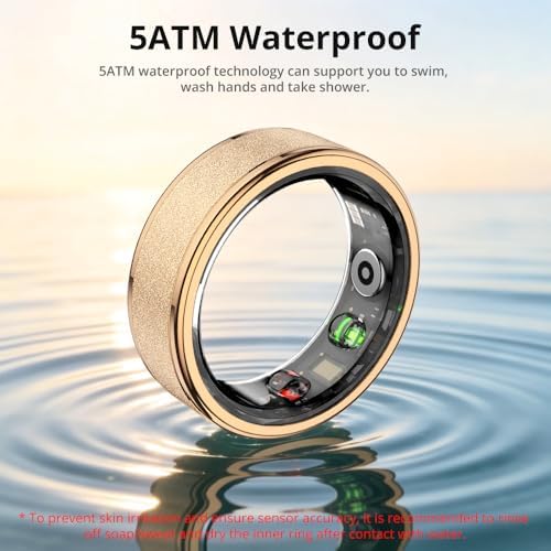 COLMI R10 Smart Ring, Sleep Health & Skin Temperature & 5ATM(Rose Gold, 7) - Image 5