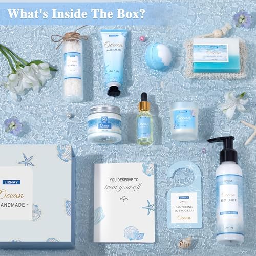 Spa Gift Basket for Women, 12 PCS Ocean Bath and Body Gifts Set - Image 2