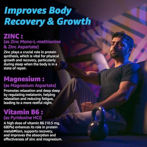 Zinc Magnesium Aspartate Recovery Supplement, Post Workout Gummies, 60 Cts - Image 3