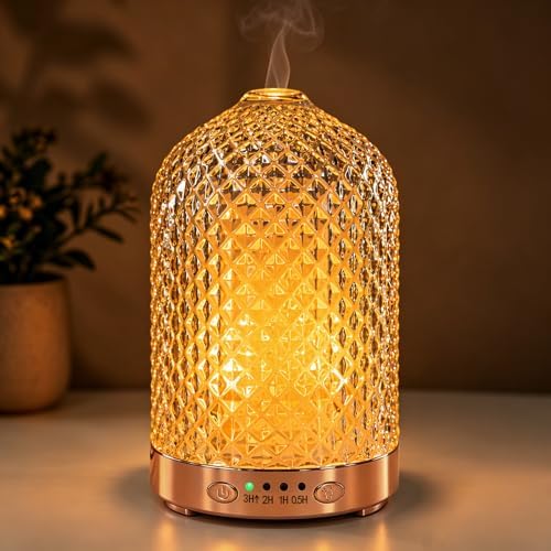 Essential Oil Diffuser for Home, 120 ml Glass Aromatherapy Diffuser by Antrovelle