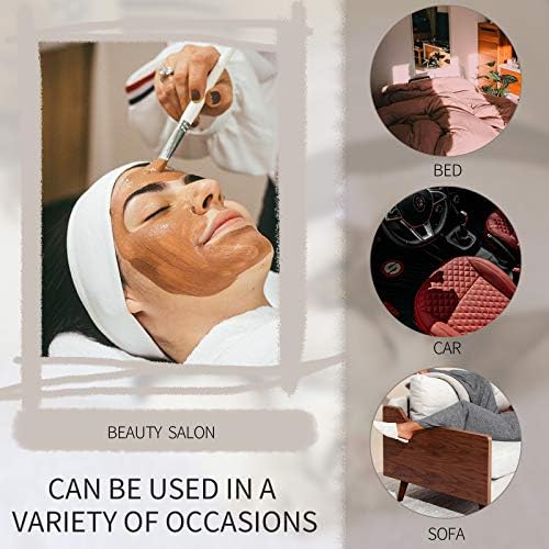 Tatuo 2 Pieces White Cervical Round Pillow Cover for Neck Roll Pillow Cervical Neck Roll Memory Cylinder Round Cushion(Artificial Silk,13 x 5 Inch) - Image 7