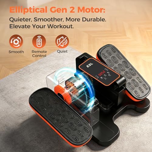 ESL Under Desk Elliptical, Electric Elliptical Leg Exerciser for Seniors - Image 2