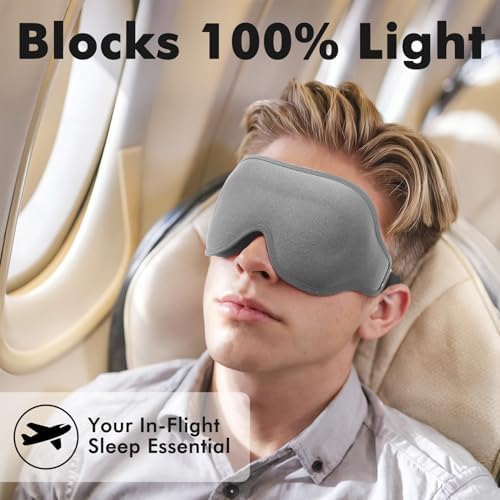 3D Blackout Weighted Eye Mask for Sleep, Eye Cover for Men Women - Image 5