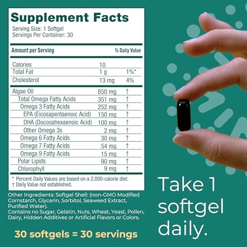 Iwi Omega-3, 60 Softgels (60 Servings), Vegan Plant-Based Algae Omega 3 with EPA + DHA, Whole-Body Support Dietary Supplement, Krill & Fish Oil Alternative, No Fishy Aftertaste - Image 6