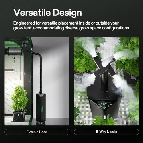 VIVOSUN AeroStream H19 Intelligent Environmental 19L Humidifier with Temp & Humidity Probe, Top Control Panel, Smart Remote Control, Designed Specifically for Use with Grow Tents - Image 5
