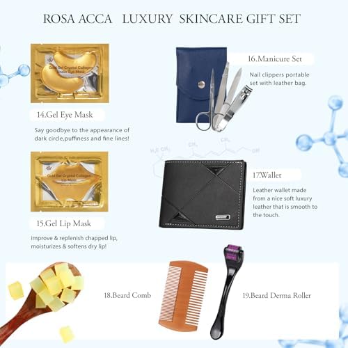 Gifts for Men, 30 Pcs Men's Bath and Body Gift Set, Skin Care Set for Men - Image 5