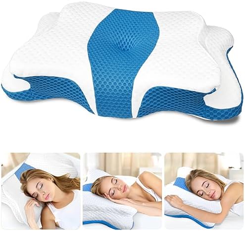CHxxy Cervical Neck Pillow for Pain Relief Sleeping, Memory Foam Pillows by CHxxy