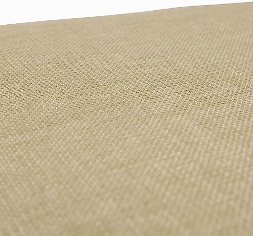 Pillow Perfect Rave Solid Indoor/Outdoor Throw Pillow Plush Fill, Weather and Fade Resistant, Throw - 18.5" x 18.5", Tan, 2 Count - Image 4